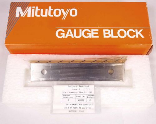 Mitutoyo 611207-221 7&#034; Gauge Block NEW