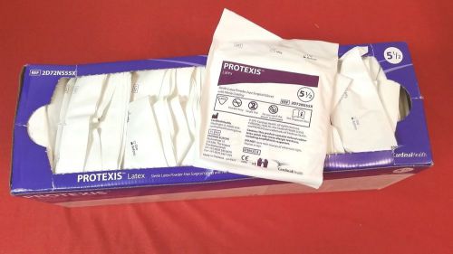 (50) New Surgical Gloves Protexis Sterile Latex Medical Home Work Size 5.5