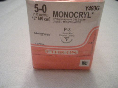 ETHICON Monocryl 5-0 Y493G