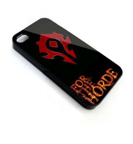 WOW for The Horde Game Logo iPhone 4/4s 5/5s 5c6 6plus Black Cover Case K9