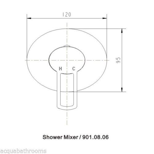 Loma round bathroom bath and shower wall mixer for sale