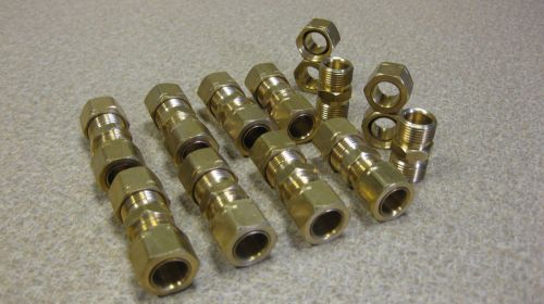 Brass Compression Fittings -3/8&#034; with Insert - QTY 20pcs