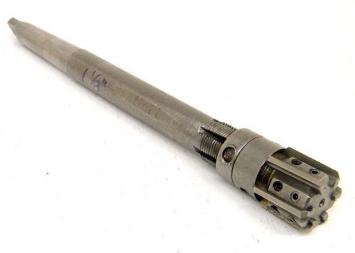Used waukesha usa taper shank 1.125&#034; hss adjustable blade reamer 1-1/8&#034; for sale