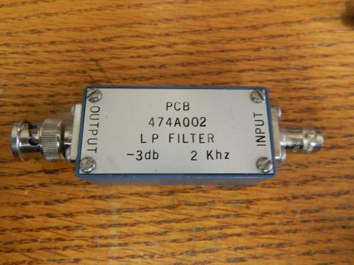PCB Piezotronics 474A002 In-Line Low Pass Filter -3db at 2kHz