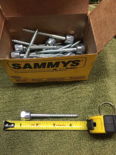 Box of 25 sammys 3/8-16 x 3 threaded rod hanger for wood 8010957 pipe for sale