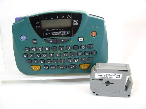 Brother pt-65 p-touch home &amp; hobby m-tape thermal label maker labeling system for sale