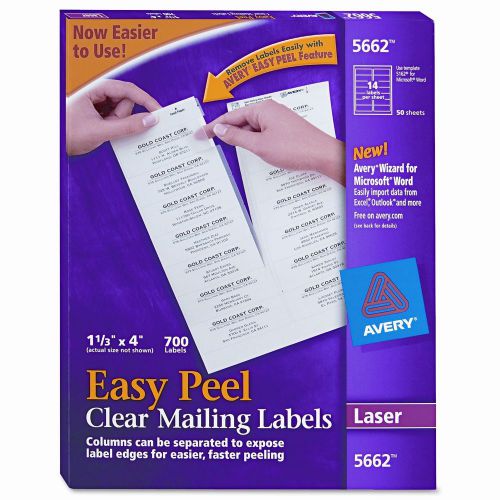 Avery Consumer Products Easy Peel Laser Mailing Labels, 700/Box
