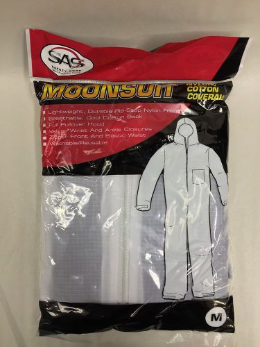 Sas safety corp nylon cotton moonsuit coverall paint suit 9402m usa shipper for sale