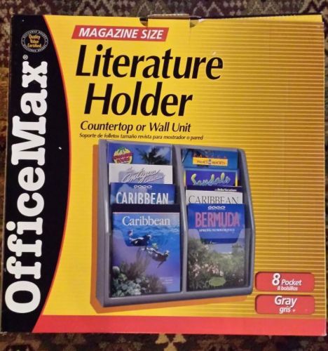 Acrylic eight pocket Magazine size Literature holder