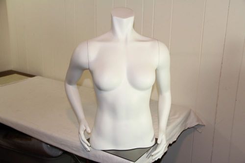 Female Woman Girl Store Display 1/2 Torso Mannequin Fusion Specialties Podium