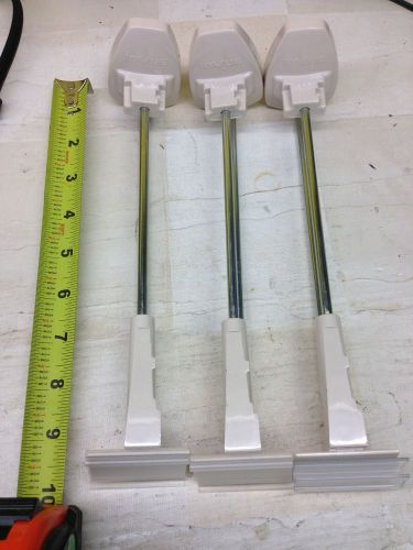 Lot of 5 invue security display hooks for slat or 1/4 pegboard 9&#034; inch for sale