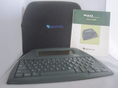AlphaSmart NEO keyboard word processor w/neoprene bag and manual