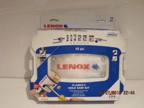 Lenox tools 30808600p plumber&#039;s speed slot bi-metal hole saw 10 piece set-nisp!! for sale