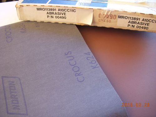 Norton K624 Crocus Cloth, 00490 - Open Box 22 Sheets