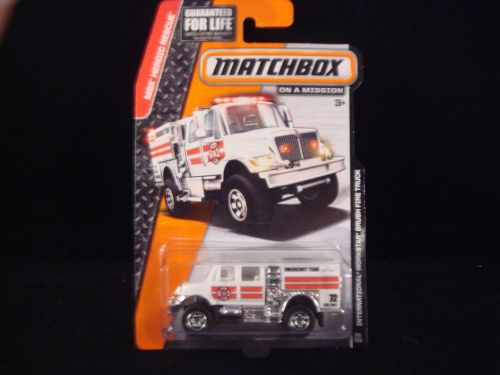 2015 Matchbox International Workstar Brush Fire Truck Emergency team MONMC