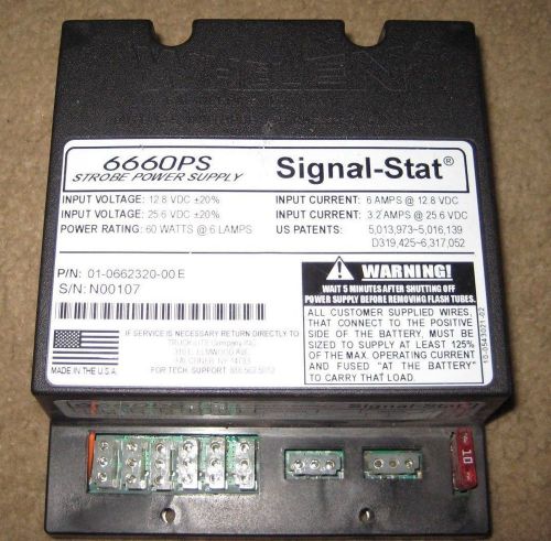 Whelen 6600PS Strobe Power Supply Strobe Signal-Stat Made in the U.S.A.