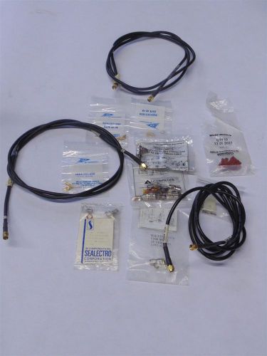 Lot of sma cables aep rf connectors 2004-1511-000 gold smb waldom trompeter for sale