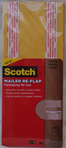 Set of 2 Scotch RURF24L Scotch Mailer Re-Flaps - 3.75&#034; x 9&#034; (24/Pack)