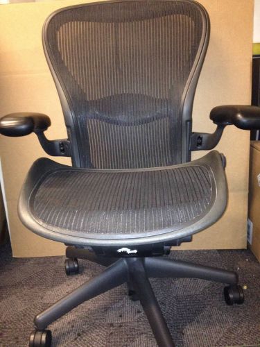 Used Aeron Chair by Herman Miller Size C / office.