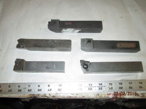 Machinist  lathe mill lot of 1&#034; square carbide insert cutting tools for lathe for sale