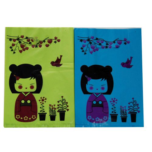 LOTS Japanese Kimono T-Shirt retail merchandise shopping plastic gift bags 8x12&#034;