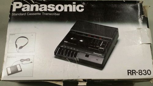 Panasonic RR 830 Standard Cassette Transcriber Dictation w/Foot Pedal
