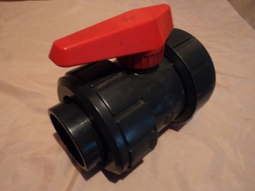 Asahi av duo-bloc 2&#039;&#039; pvc manual inline ball valve for sale