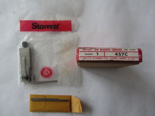 STARRETT DIE MAKERS SQUARE, NO 457C COMPLETE WITH STRAIGHT AND OFFSET BLADES