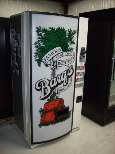 Coke Pepsi style drink vending machine  Barqs root beer machine