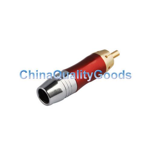 RCA straight plug crimp Red for the cable 50-5