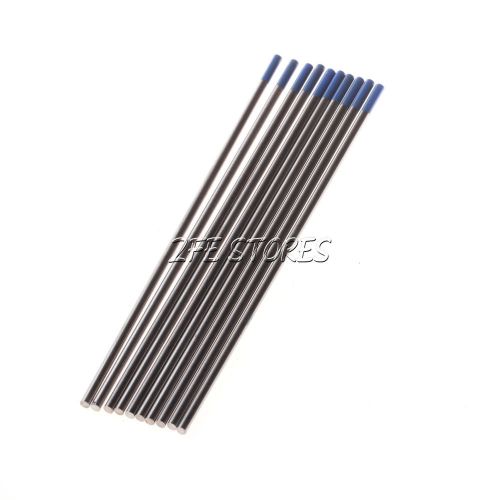 10pc Sky Blue Lanthanated WL20 Tungsten Electrodes 3.2x150mm for TIG Welding New