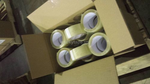 36 rolls of 2&#034; 1.8 mil x 110 yards carton sealing tape - made in usa for sale