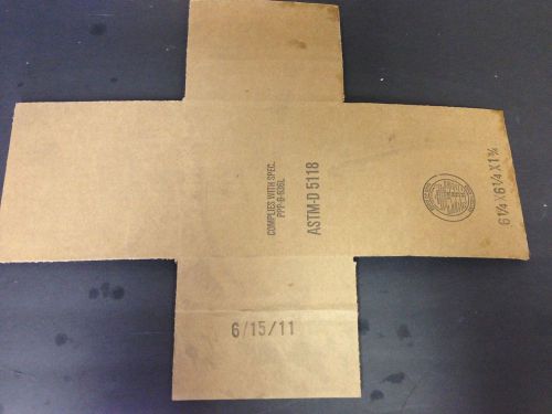 6.25x6.25x1.75 boxes shipping packing (25 count) astm-d 5118 mil spec for sale