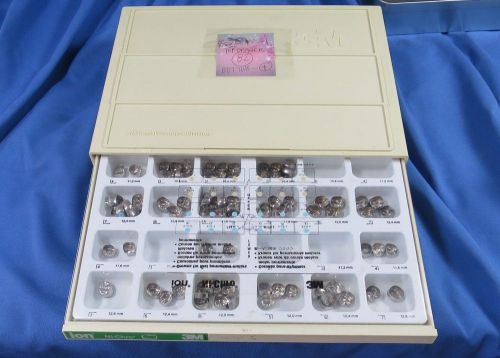 3M two drawer Dental Crown Case. Contains 86 Crowns.