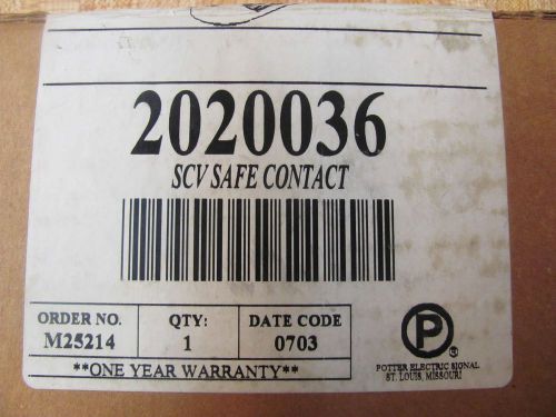 Potter SCV Safe Contact 2020036 New in Sealed Box