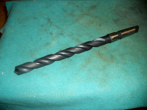 13/16&#034; cleveland &#039;coolant through drill&#039; hs drill, #3 morse taper shank ! nice ! for sale