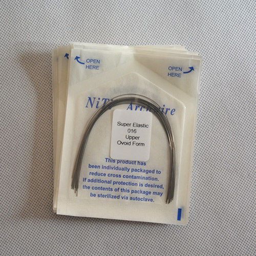 10 Packs 100 Ps  Dental Supper Elastic Niti Arch Wire Arc Round Ovoid Form
