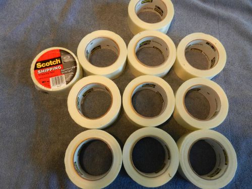 3M Scotch Reinforced Strapping Tape 10 OVERSIZED ROLLS #8950