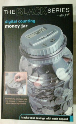 THE BLACK SERIES DIGITAL COUNTING MONEY JAR by Shift3 BRAND NEW IN BOX