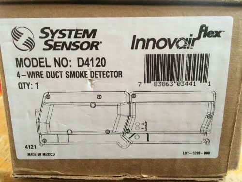 System sensor d4120 duct smoke detector 4 wire fire alarm innovair flex  new for sale