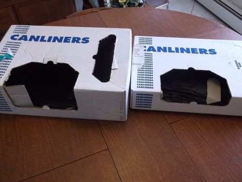 Canliners LOT 60 gal trash bags rubbish 2 mil and 0.9 mil X7658QK and H7658TK