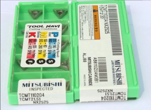 NEW in box MITSUBISHI TCMT110204 NX2525 TCMT21.51  Carbide Inserts 10PCS/Box