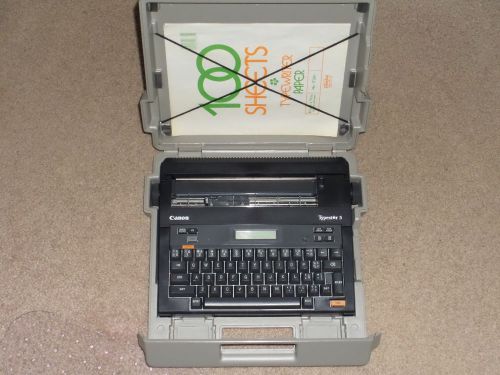 Canon Typestar 5 Electronic Typewriter with Carrying Case