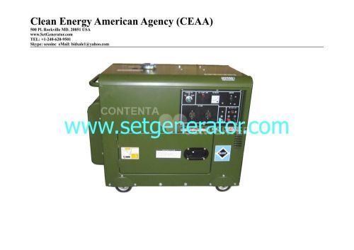 Epa 8kw 50hz silent diesel generator 8000 watt  1 phase 120/220/240v with ats for sale