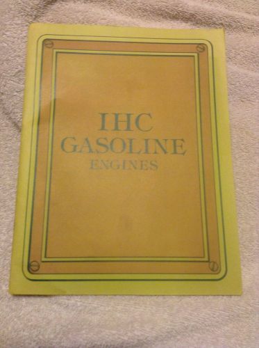 IHC Gasoline Engines Hit And Miss Stationary Engines International Harvester
