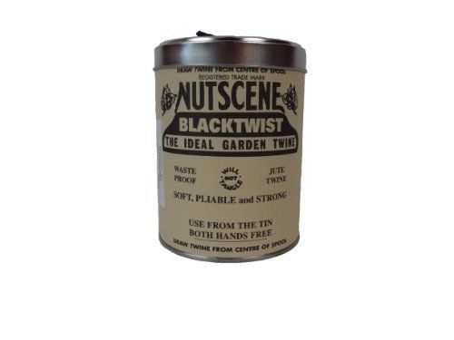 Bosmere K815BL Nutscene Tin of Twine  3-Ply  492-Feet  Black