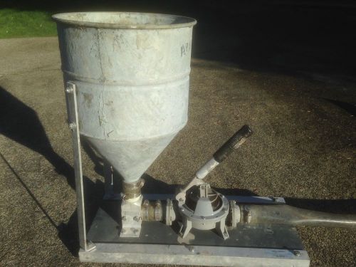Kenrich grout pump, used, guzzler single, manually operated for sale