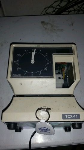 Amano tcx-11 electronic dial/digital time clock for sale