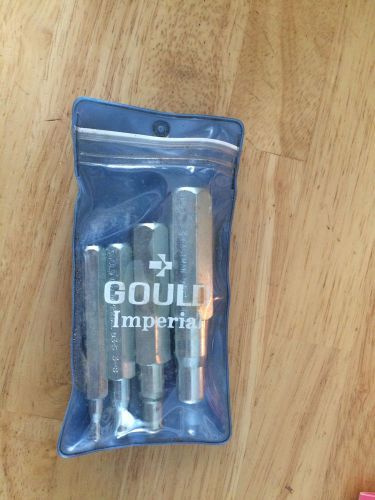 Gould Imperial Eastman Four Piece Swaging Tool Set #93-s 5/8. 1-2. 3-8. 1/4