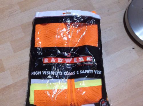 Radwear class 2 ansi approved high visibility safety vest by radians~sz med~ for sale